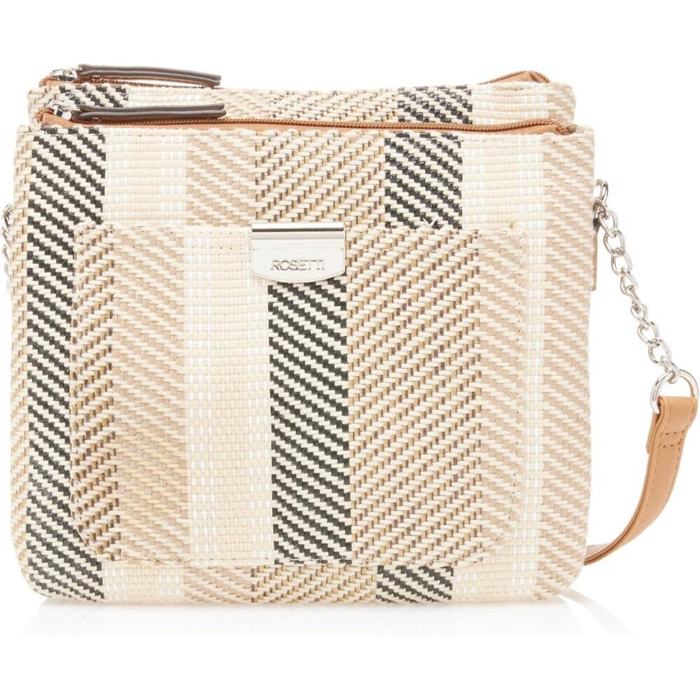 Crossbody Bag Vegan Faux Leather Women's Small Zipper Storage